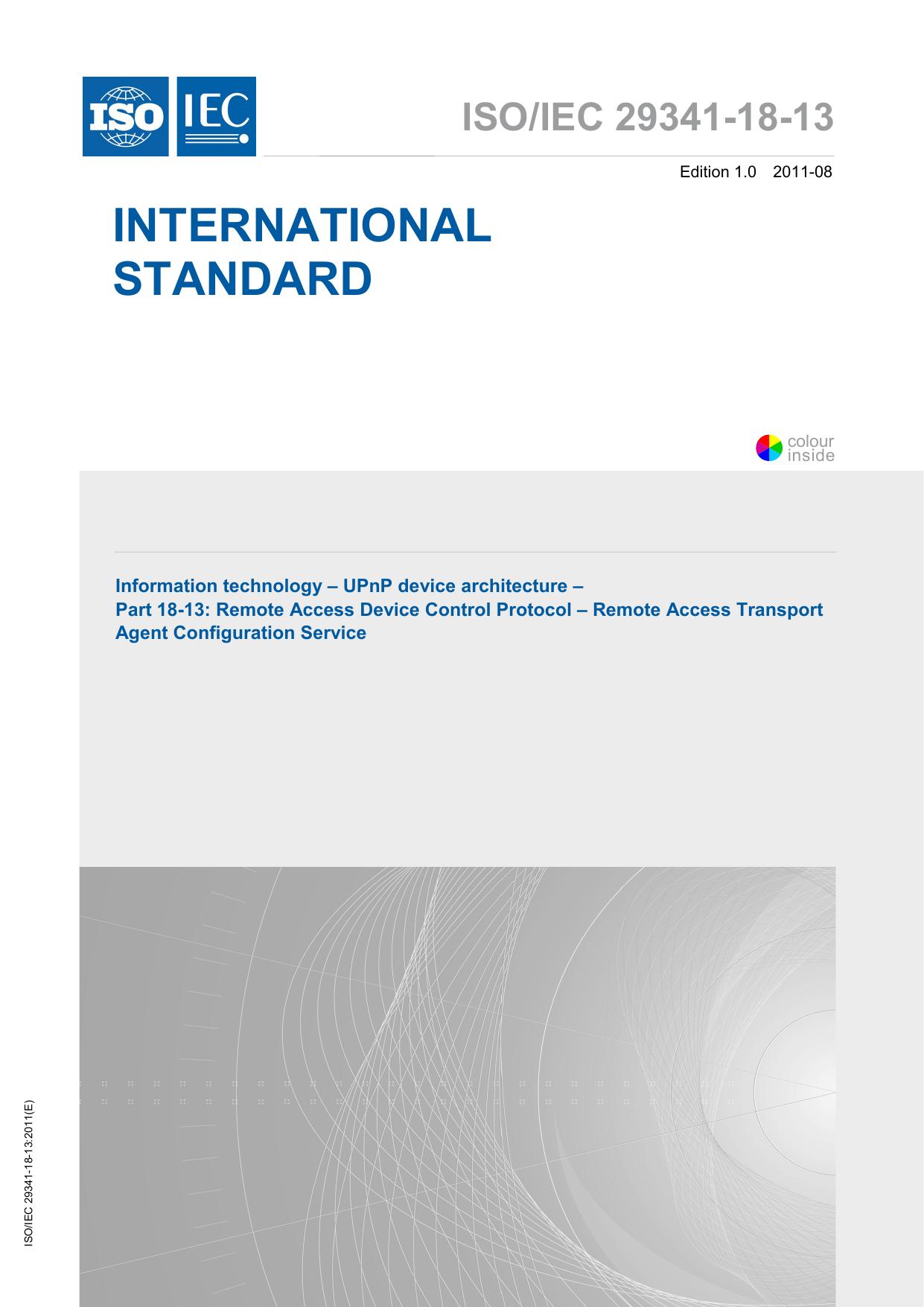 ISO IEC 29341-18-13-2011 by IEC