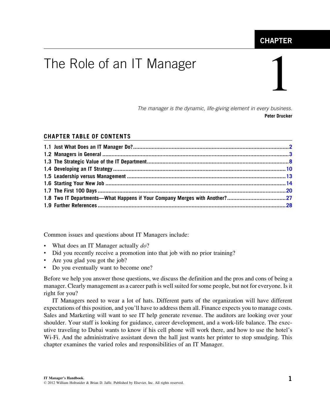 IT Manager's Handbook by Holtsnider Bill (Auth.)