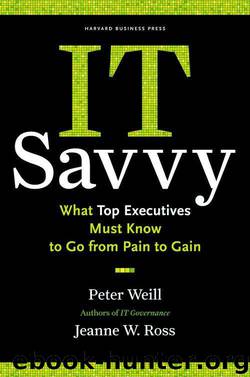 IT Savvy: What Top Executives Must Know to Go from Pain to Gain by Ross Jeanne W. & Weill Peter