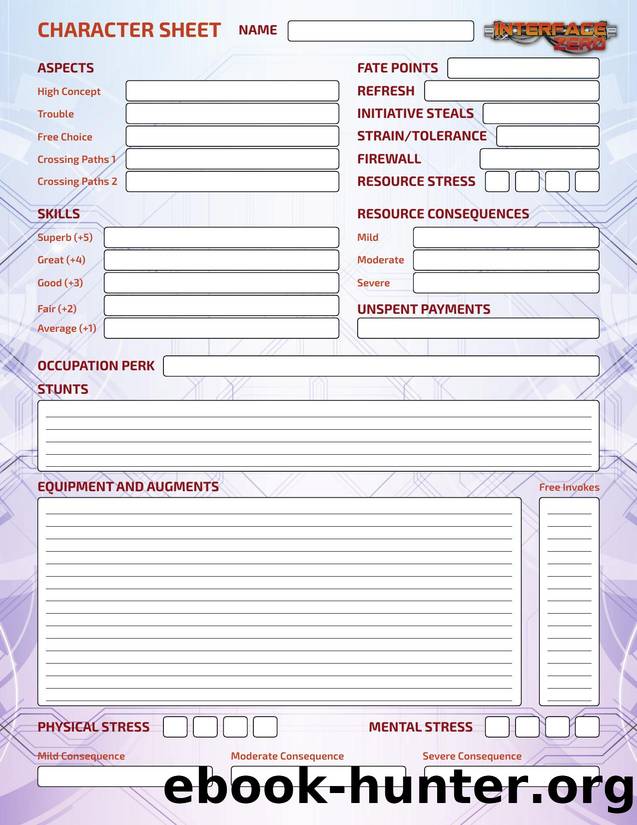 IZFE Character Sheet (Updated) by Unknown
