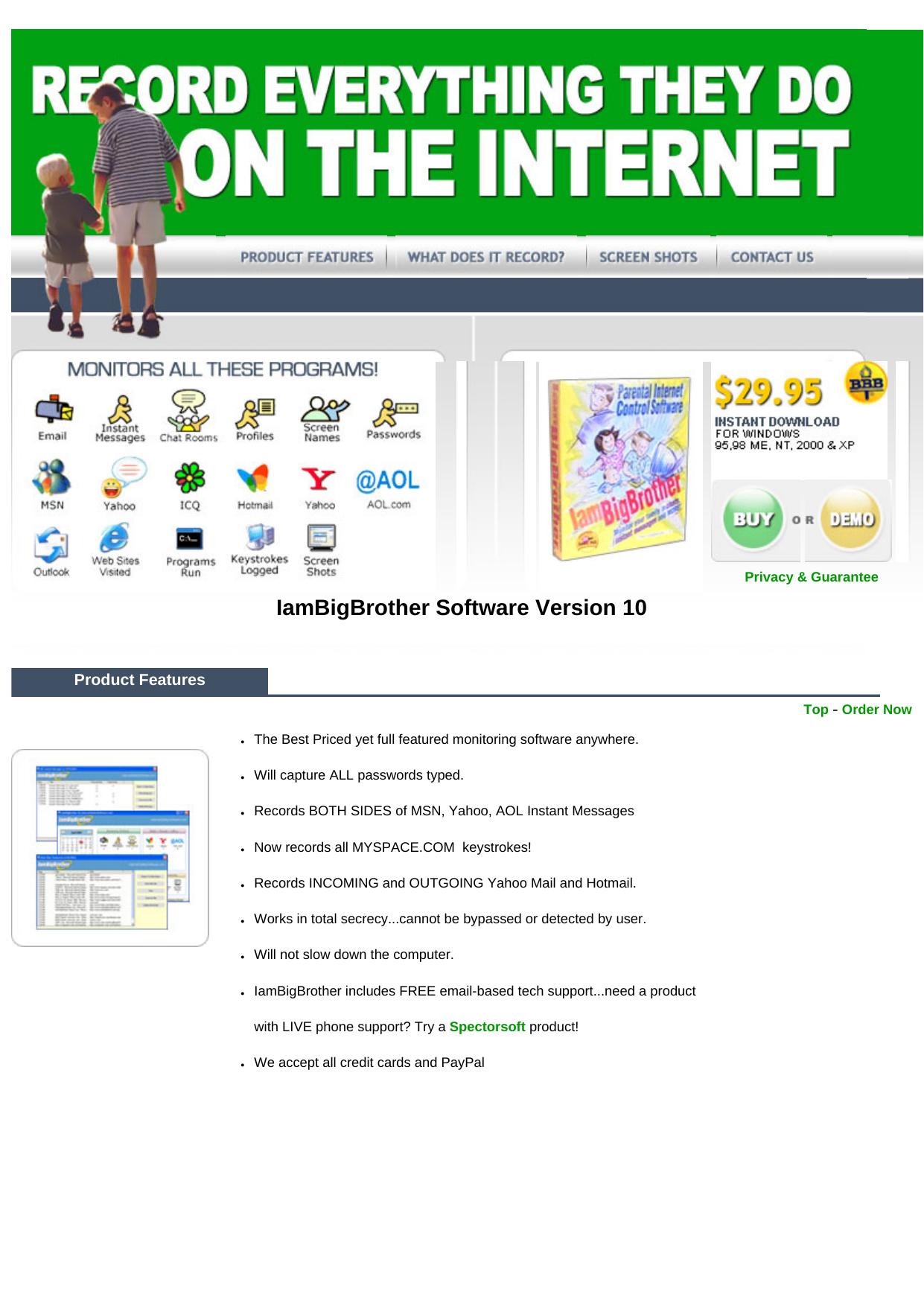 IamBigBrother Spy Software. by Best of Kuszter's Collection