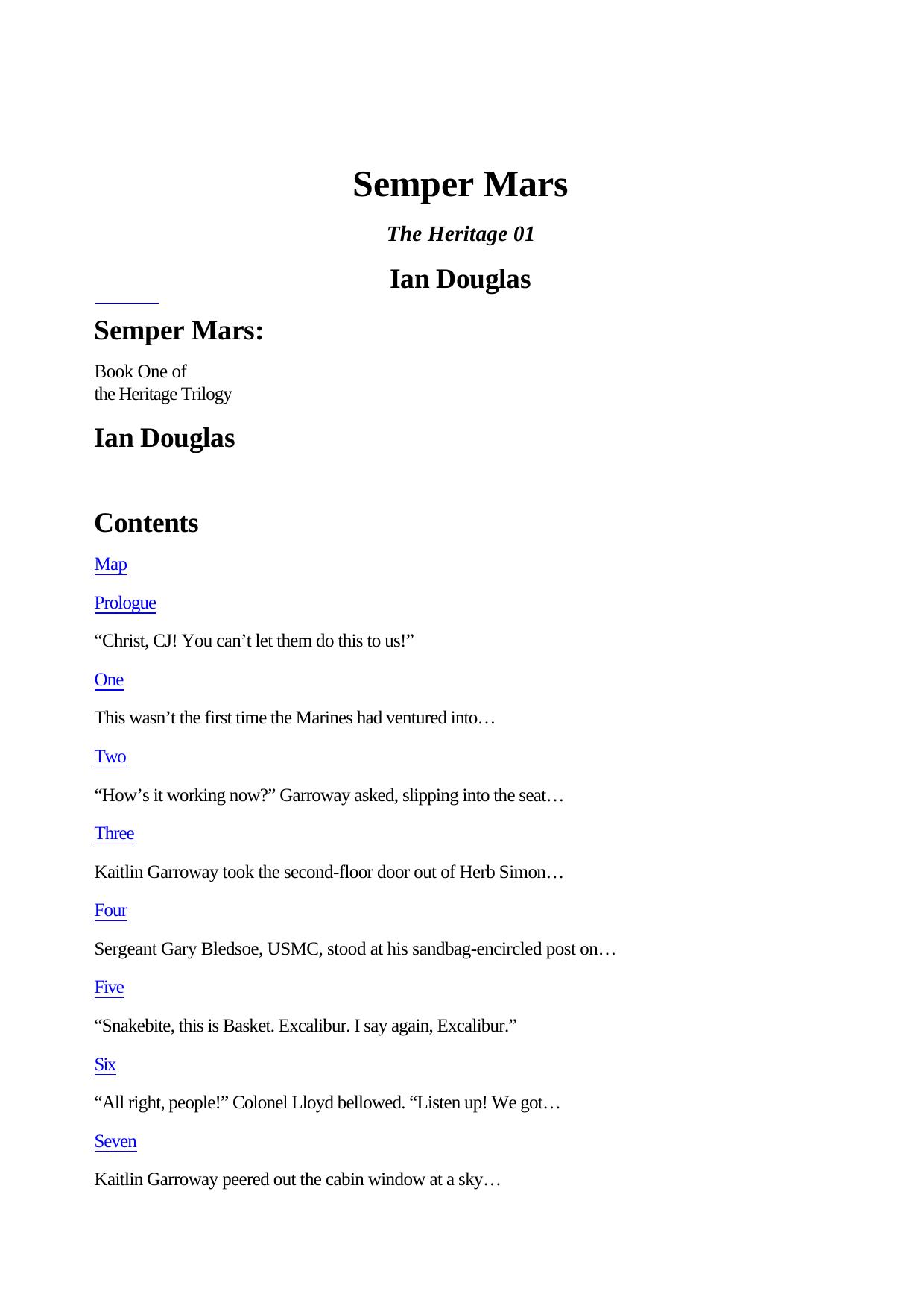 Ian Douglas - The Heritage Trilogy 01 by Semper Mars
