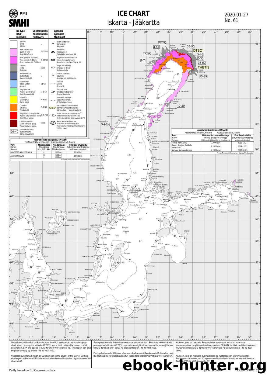 Ice Chart (BALTIC SEA) by Unknown
