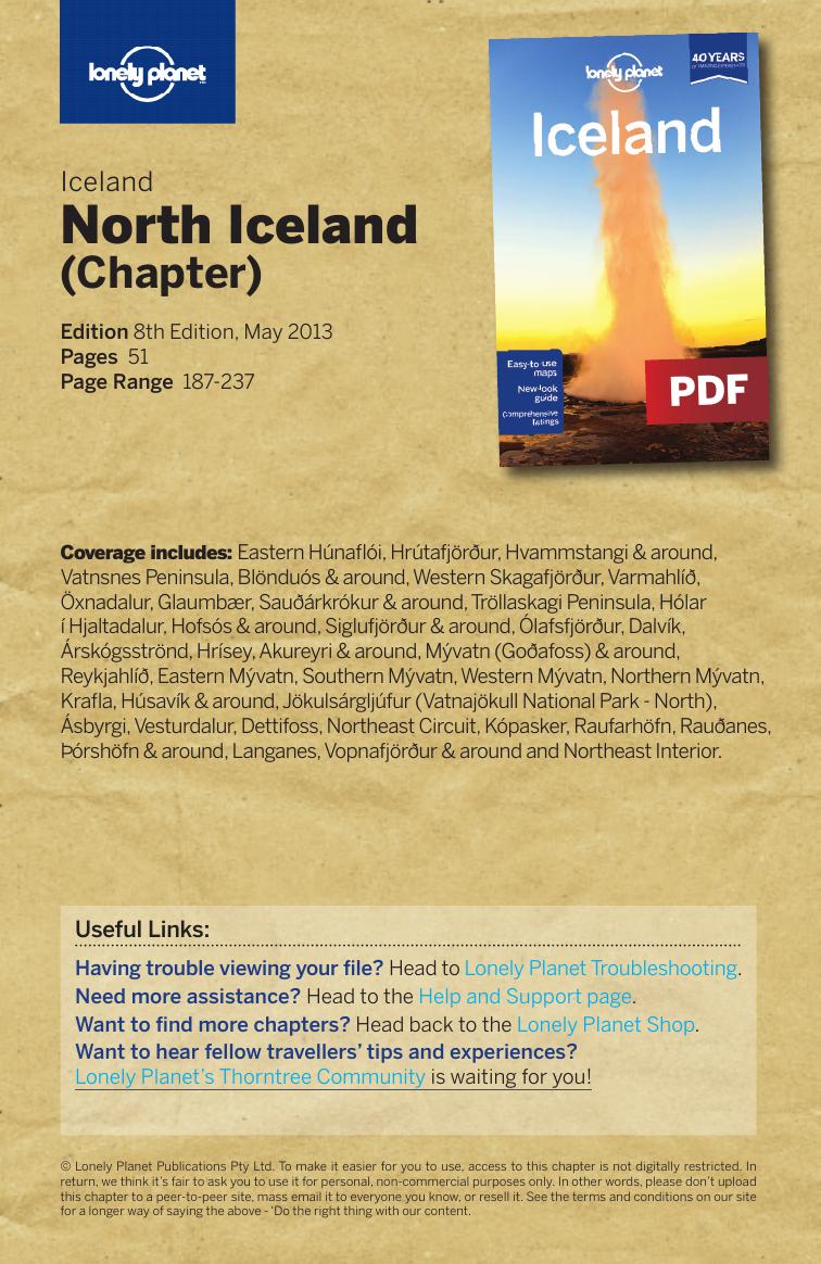 Iceland - North Iceland (Chapter) by Lonely Planet
