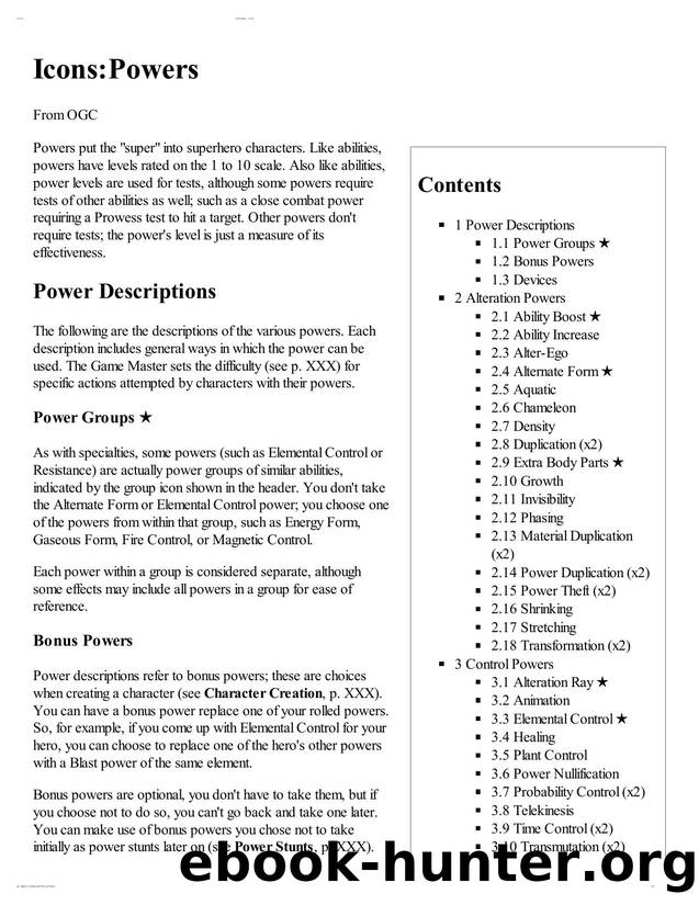 Icons Powers by OGC
