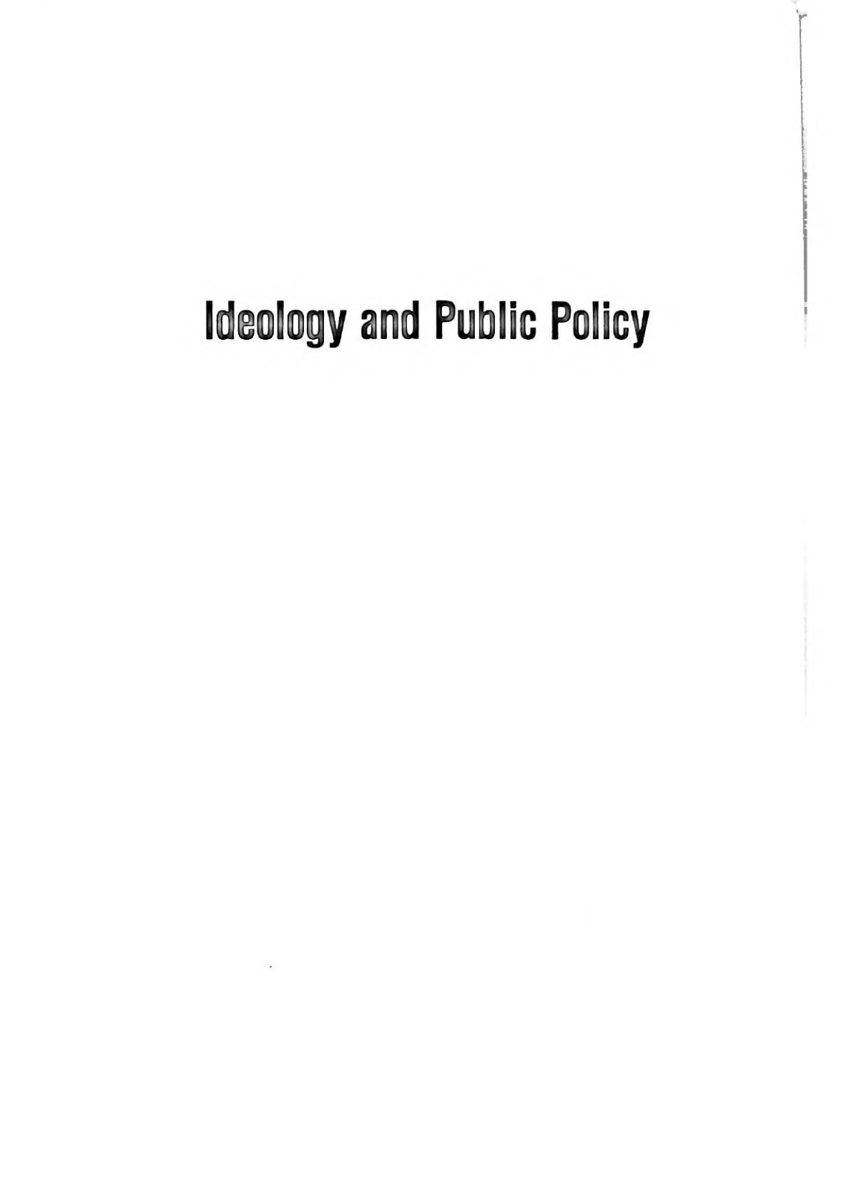 Ideology and public policy : the case against pornography by Dany Lacombe