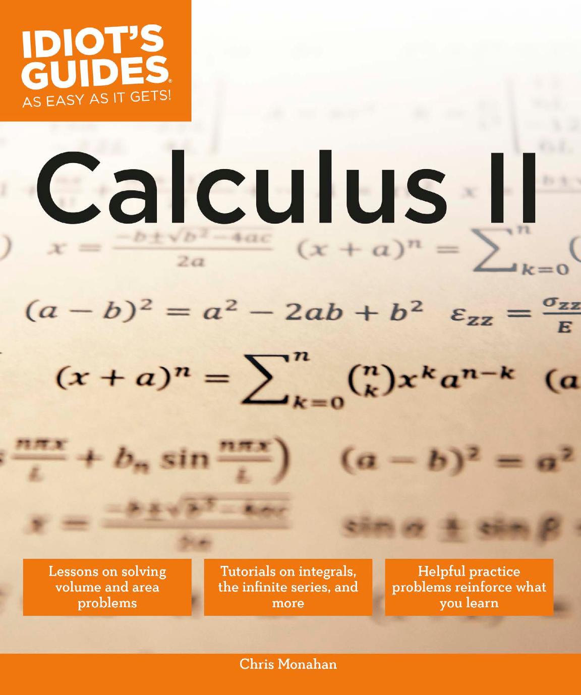 Idiot's Guides: Calculus II by Alpha