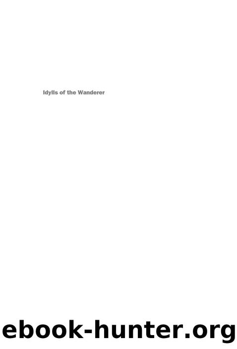 Idylls of the Wanderer : Outside in Literature and Theory by Henry Sussman