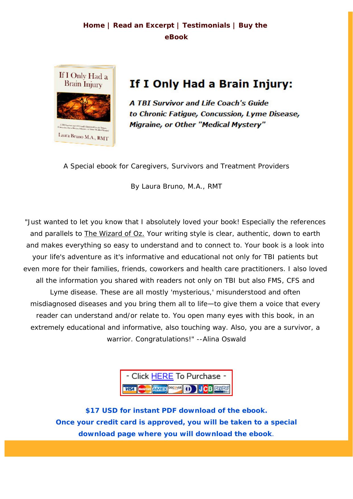 If I Only Had A Brain Injury E-Book. by Best of Kuszter's Collection
