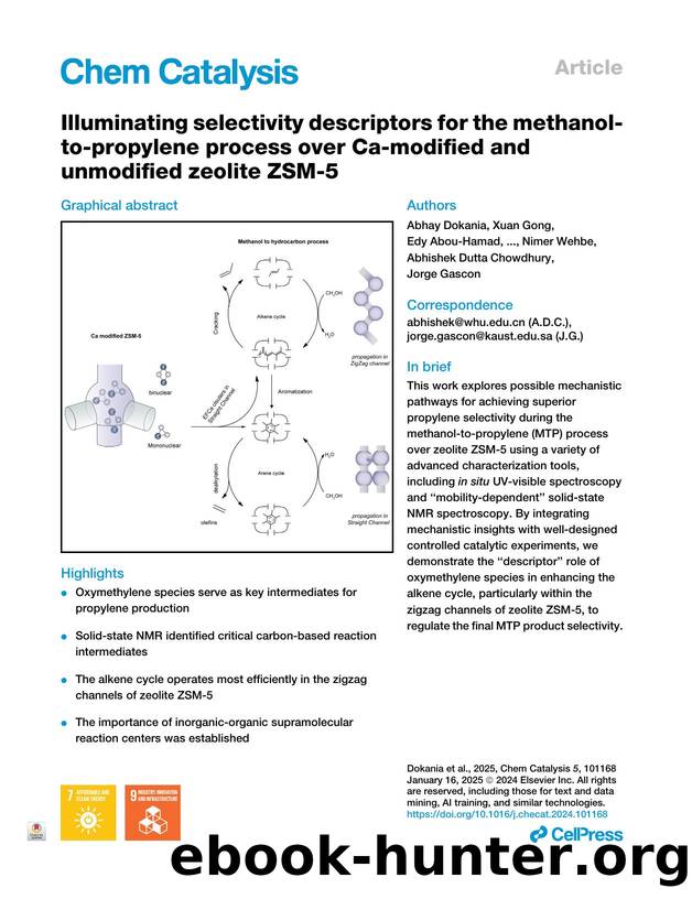 Illuminating selectivity descriptors for the methanol-to-propylene process over Ca-modified and unmodified zeolite ZSM-5 by unknow