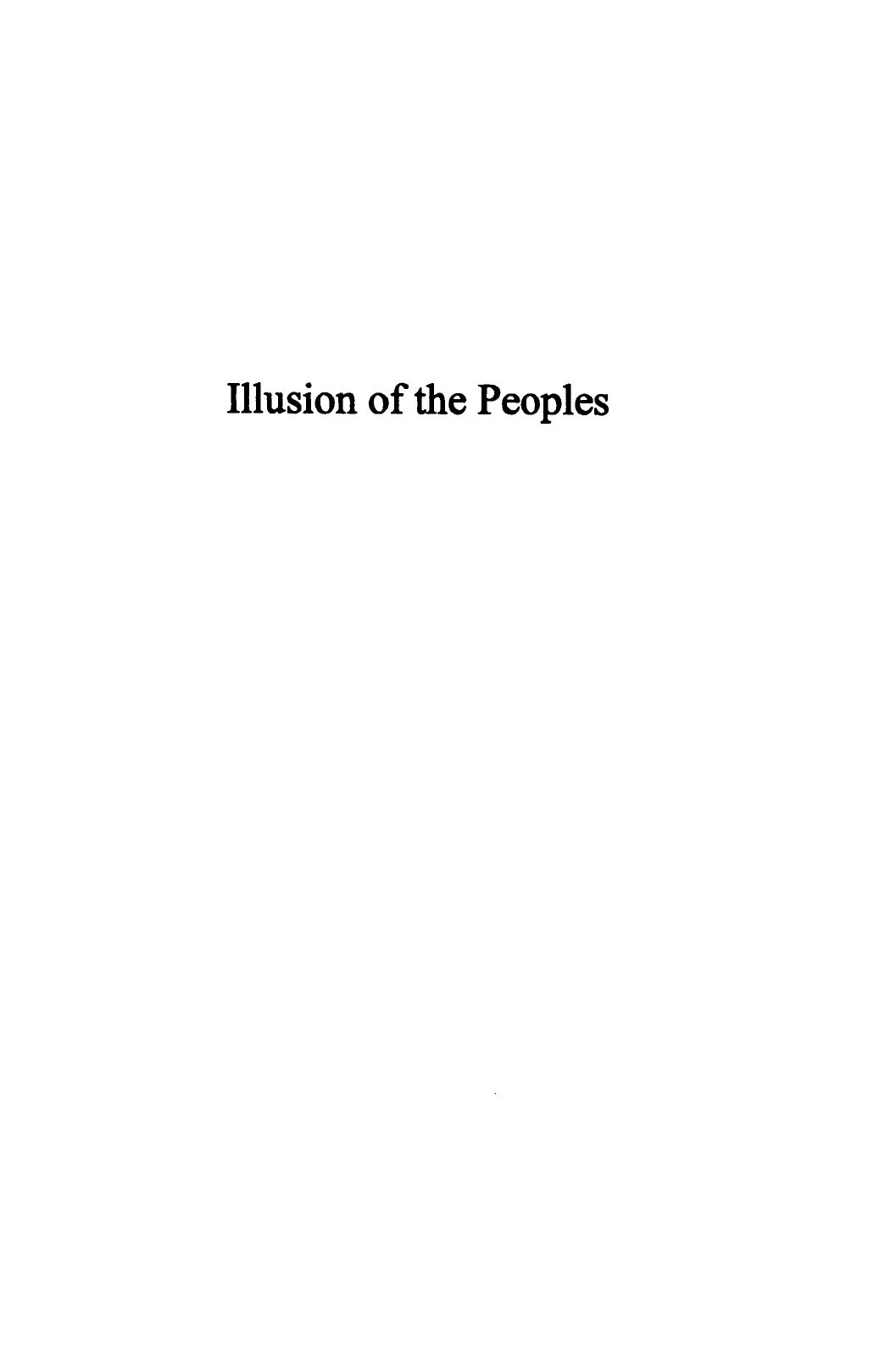 Illusion of the Peoples: A Critique of National Self-Determination by Omar Dahbour