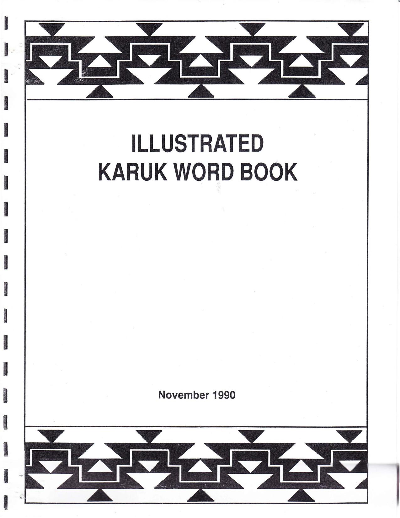 Illustrated Karuk word book by Hendrix Teresa; Riley Nancy; Shaw Lynn
