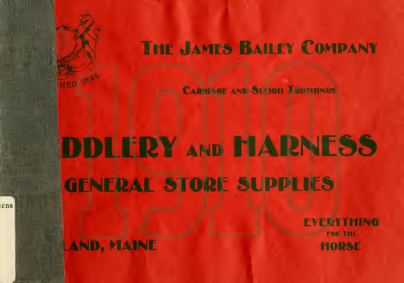 Illustrated and descriptive catalog of saddlery, carriage and sleigh trimmings, general store supplies by James Bailey Company