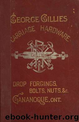 Illustrated catalogue and price list of carriage hardware, drop forgings, bolts, nuts, etc by Gillies George