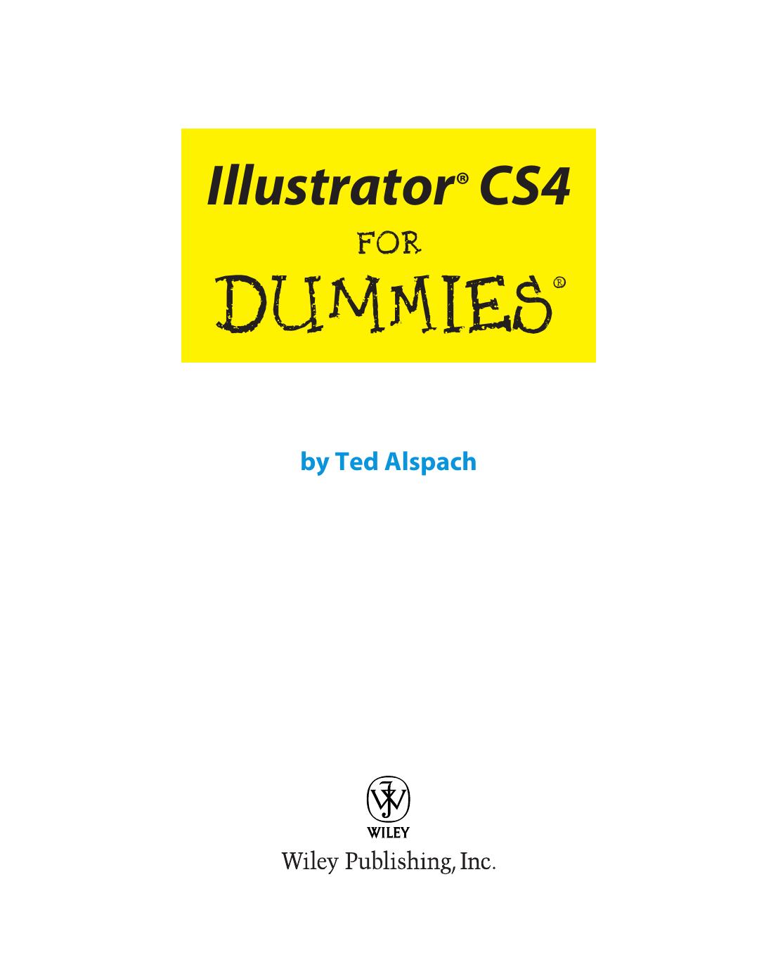 Illustrator CS4 for dummies by Alspach Ted