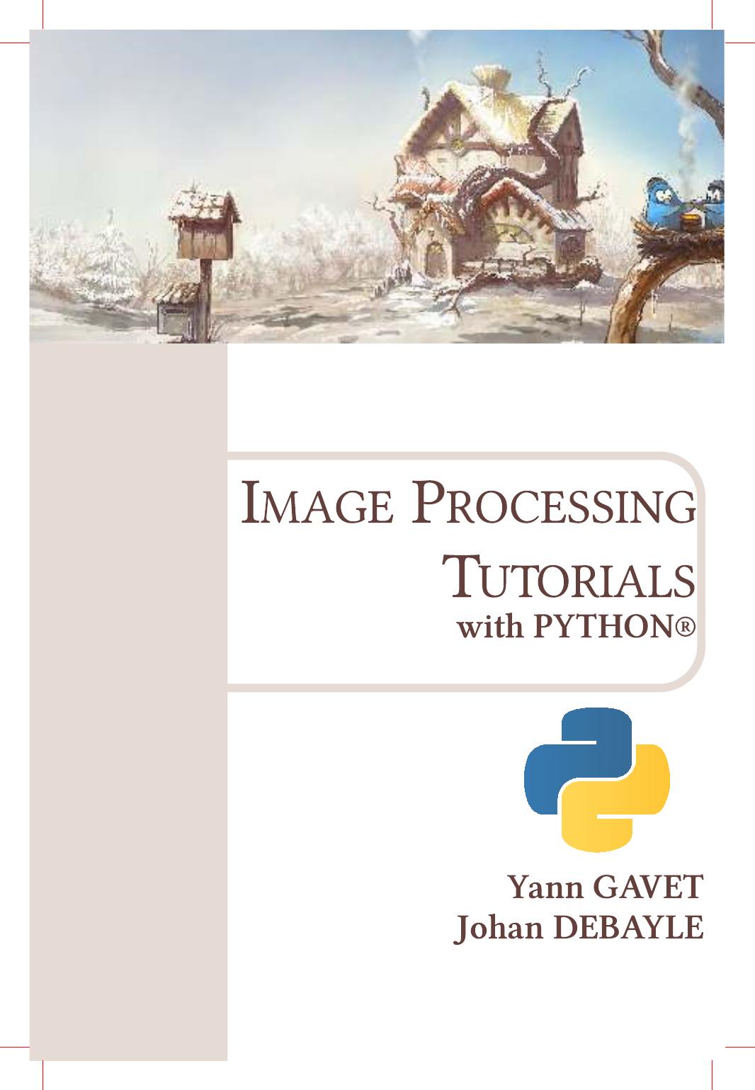 Image Processing Tutorials with Python by Yann Gavet and Johan Debayle