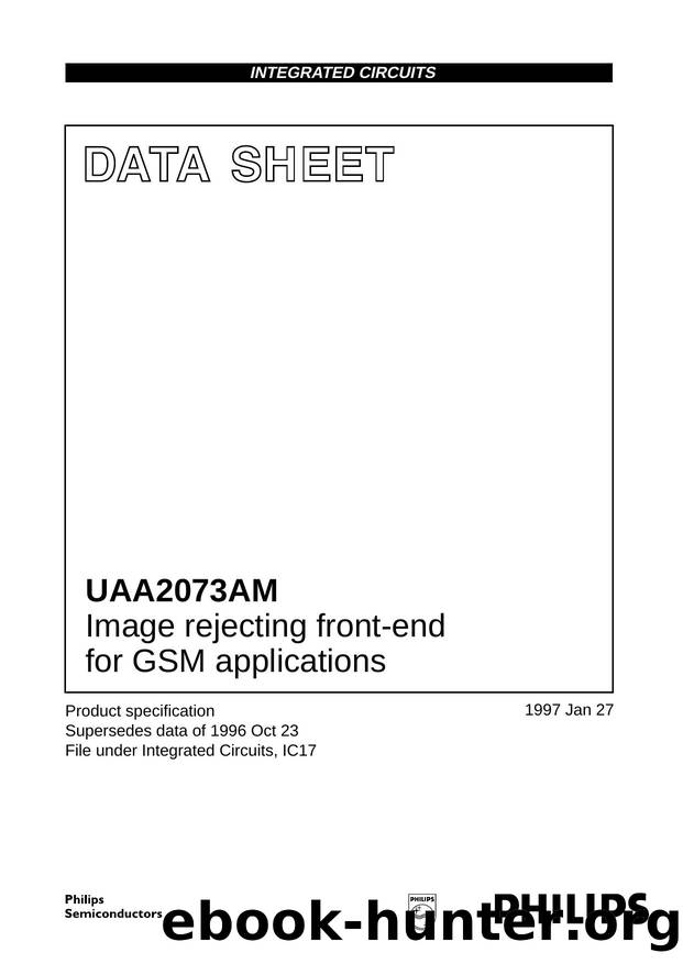 Image rejecting front-end for GSM applications by Philips Semiconductors