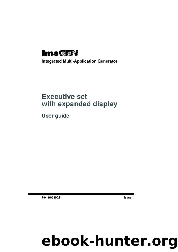 Imagen 6 - User Guide for Executive Set with Expanded Display by Telrad - Technical Documentation department