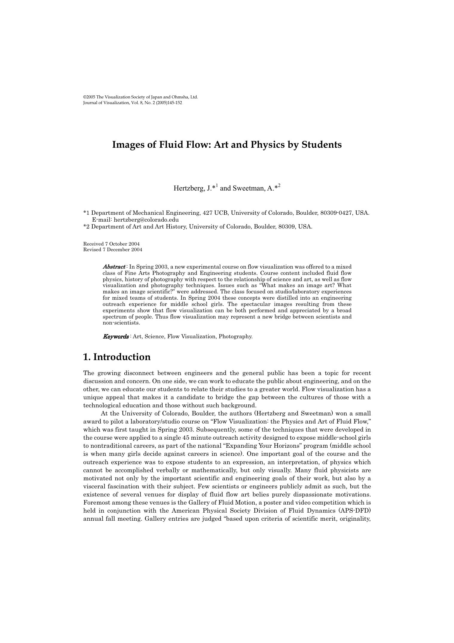 Images of fluid flow: Art and physics by students by Unknown