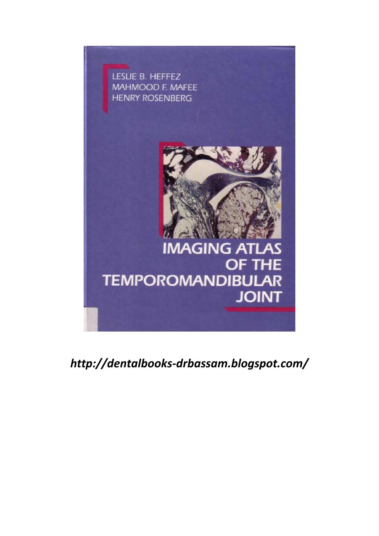 Imaging atlas of temporomandibular joint by norms