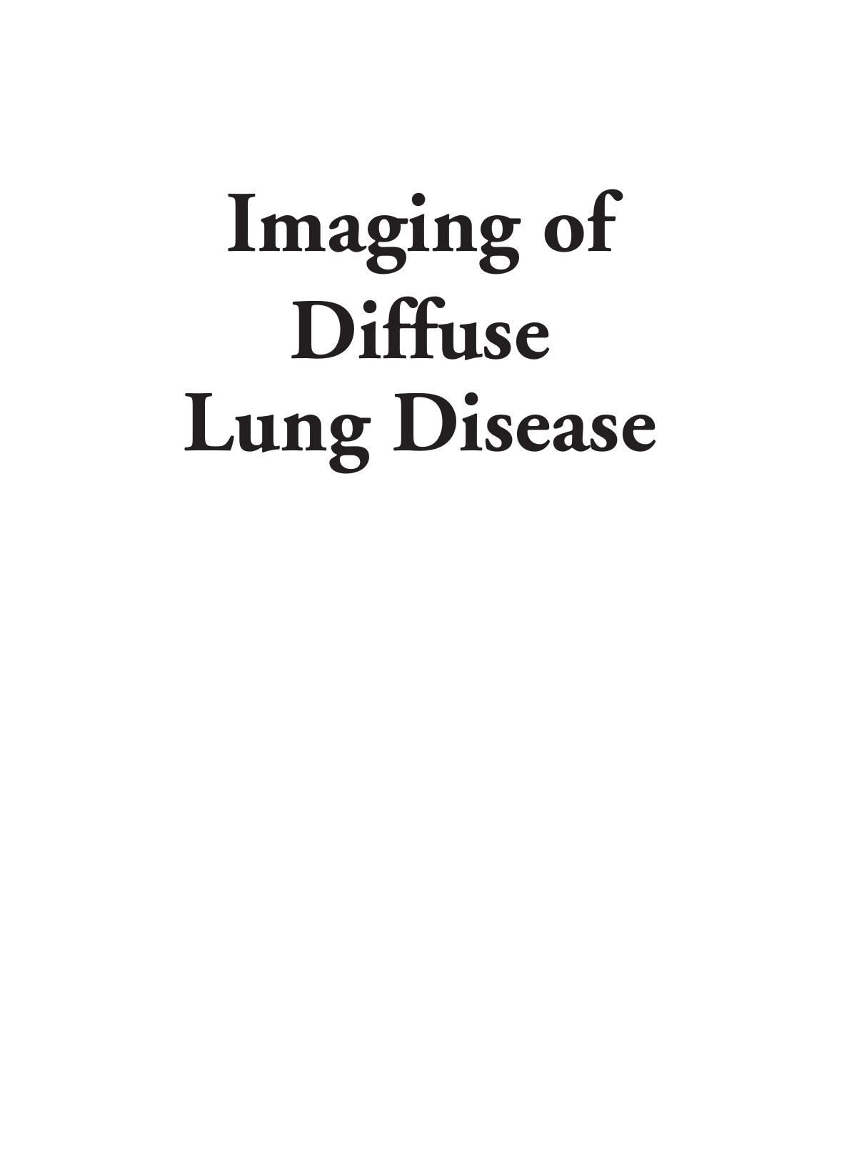 Imaging of Diffuse Lung Disease by David A. Lynch; John D. Newell; Jin Seong Lee