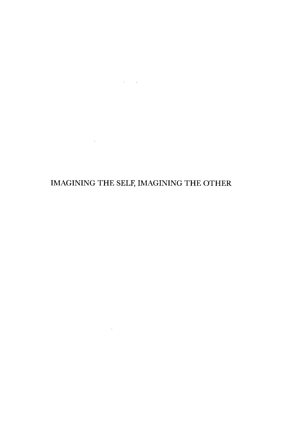 Imagining the Self, Imagining the Other: Visual Representation and Jewish-Christian Dynamics in the Middle Ages and Early Modern Period by Eva Frojmovic