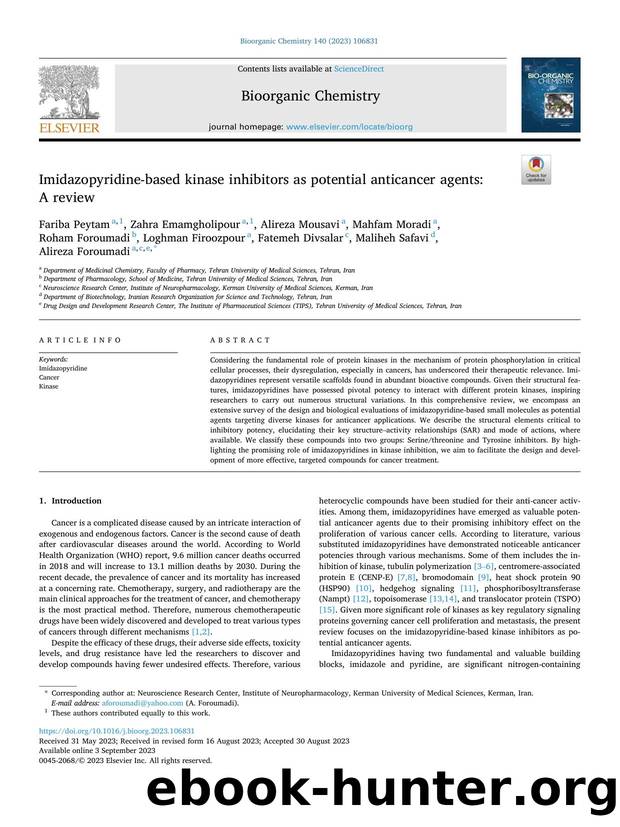 Imidazopyridine-based kinase inhibitors as potential anticancer agents: A review by unknow
