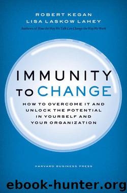 Immunity to Change: How to Overcome It and Unlock the Potential in Yourself and Your Organization (Leadership for the Common Good) by Robert Kegan & Lisa Laskow Lahey