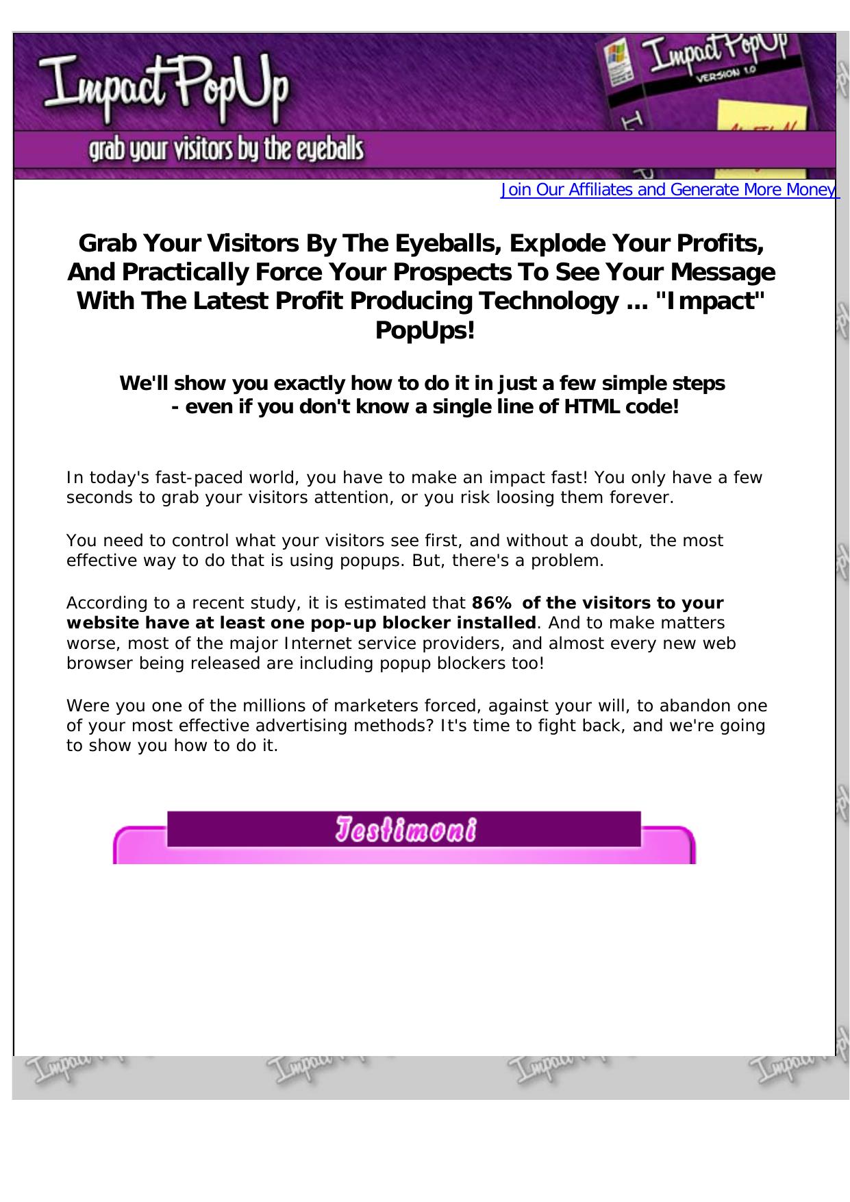 Impact Popup. by Best of Kuszter's Collection