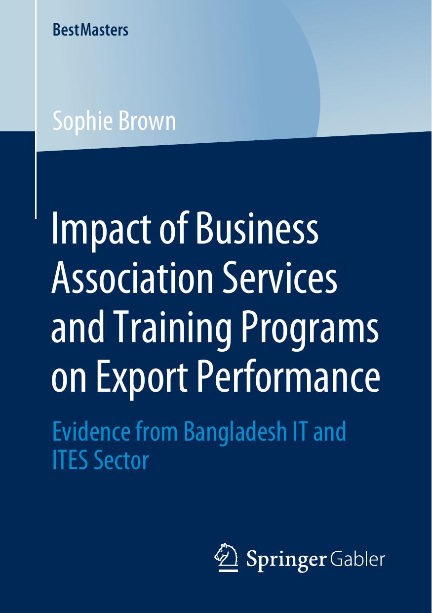 Impact of Business Association Services and Training Programs on Export Performance by Unknow