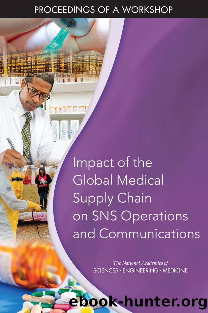 Impact of the Global Medical Supply Chain on SNS Operations and Communications: Proceedings of a Workshop by unknow