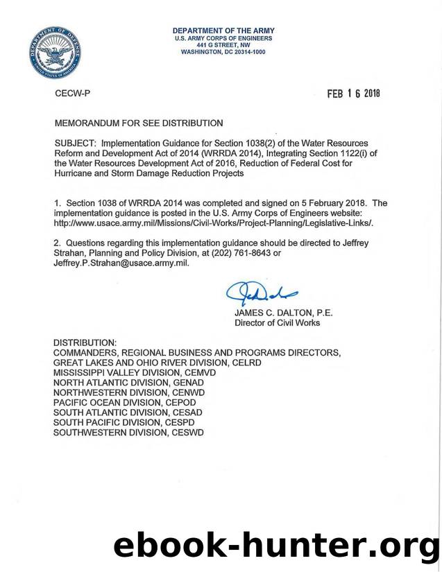 Implementation Guidance for Section 1038(2) by Unknown