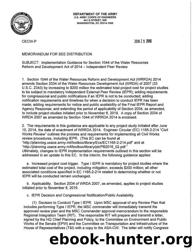 Implementation Guidance for Section 1044 by Unknown