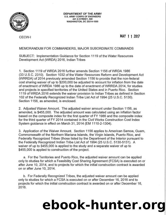 Implementation Guidance for Section 1119 by Unknown