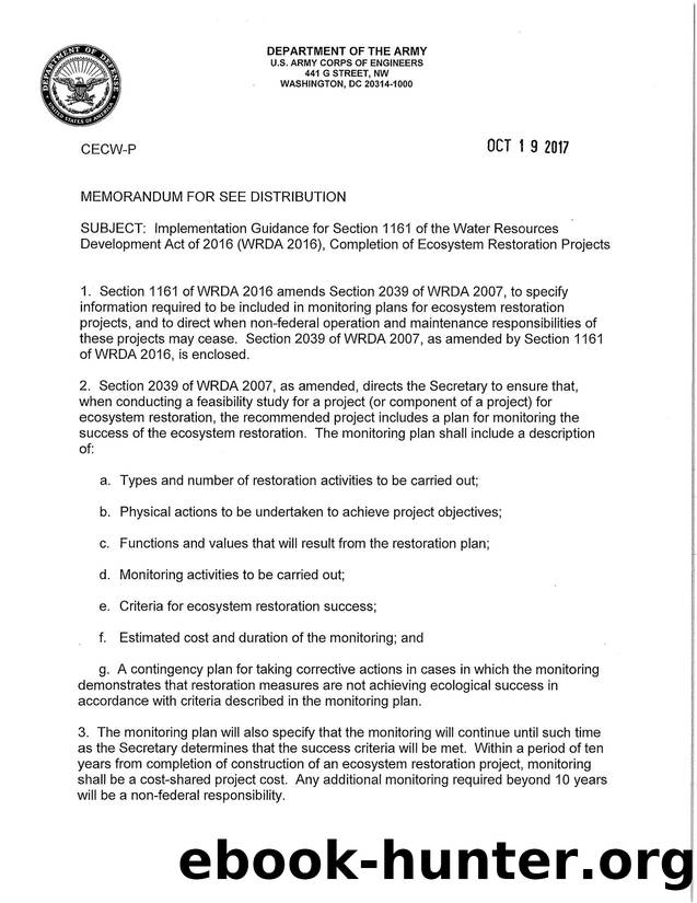 Implementation Guidance for Section 1161 by Unknown