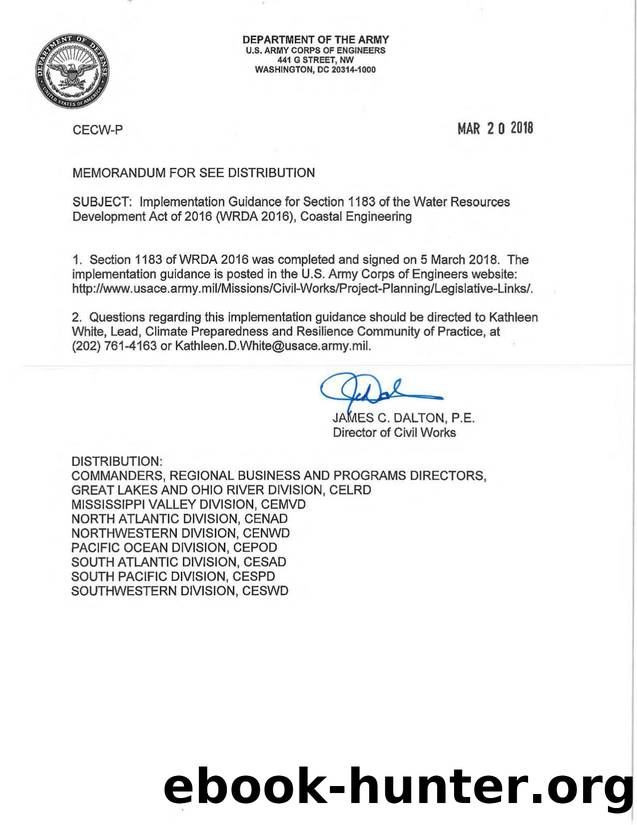 Implementation Guidance for Section 1183 by Unknown