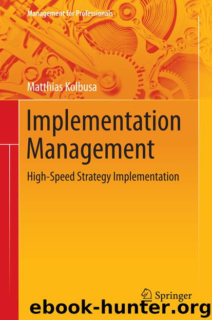 Implementation Management by Matthias Kolbusa