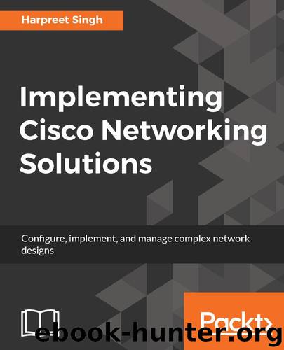 Implementing Cisco Networking Solutions: Configure, implement, and manage complex network designs by Harpreet Singh