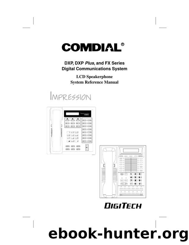 Impression DXP-DXP Plus and FX series LCD Speaker System Reference Manual by Unknown