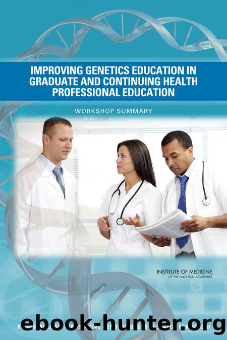 Improving Genetics Education in Graduate and Continuing Health Professional Education: Workshop Summary by Adam C. Berger