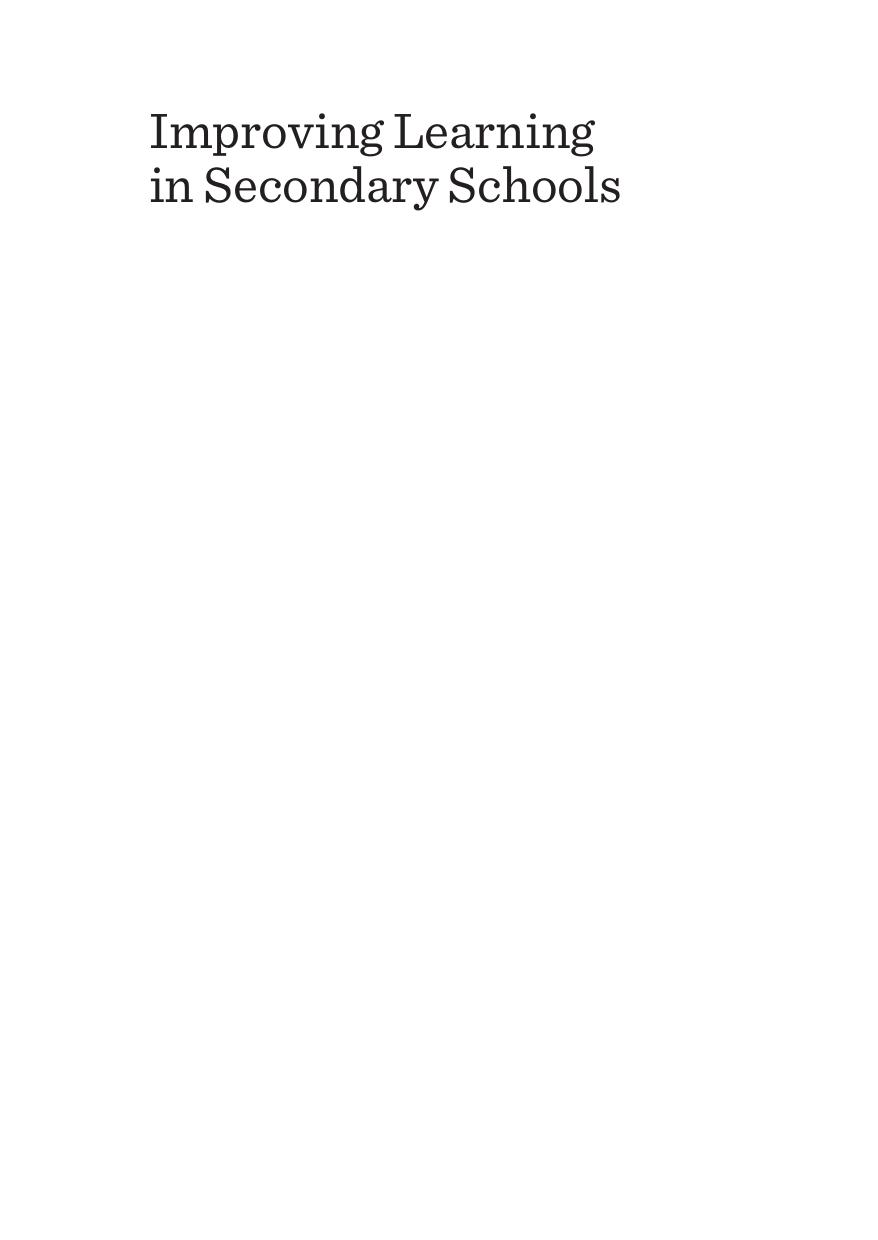 Improving Learning in Secondary Schools : Conditions for Successful Provision and Uptake of Classroom Assessment Feedback by Kenneth Ndifor Tangie