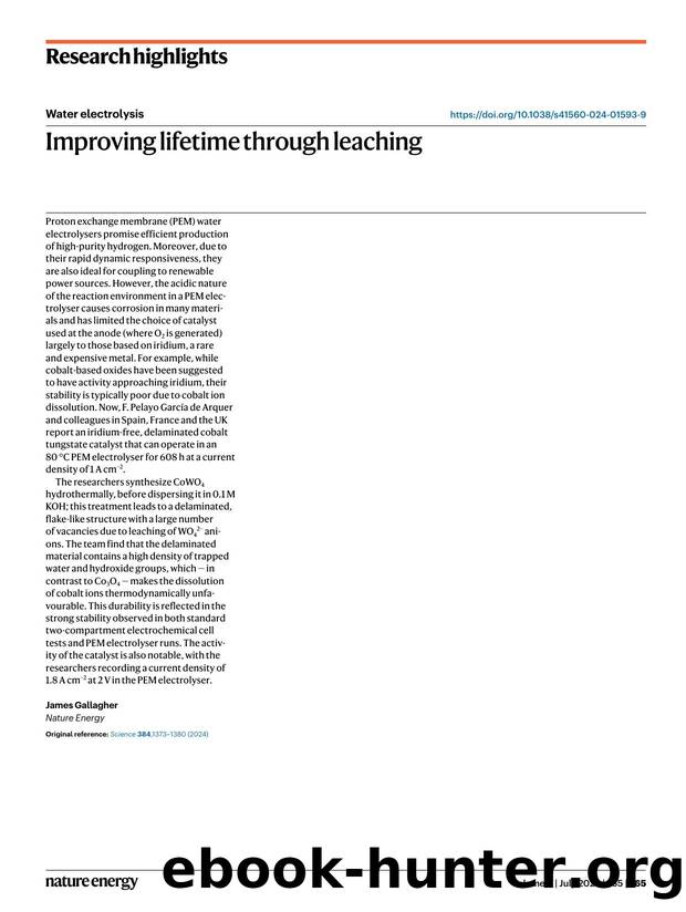 Improving lifetime through leaching by James Gallagher