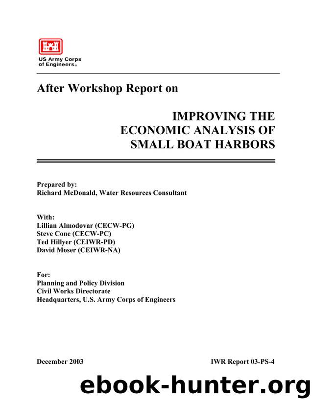 Improving the Economic Analysis of Small Boat Harbors by Unknown