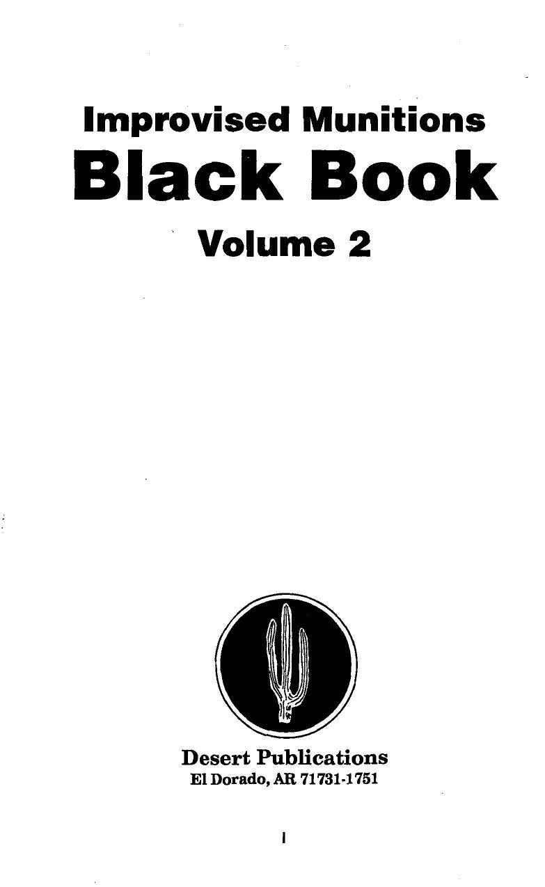 Improvised munitions black book Vol. 2 by US Government