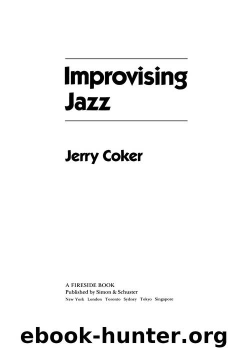 Improvising Jazz by Jerry Coker