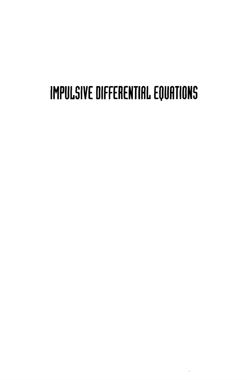 Impulsive differential equations by Samoilenko A.M. Perestyuk N.A