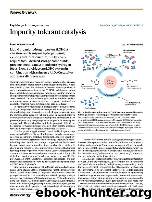 Impurity-tolerant catalysis by Peter Wasserscheid