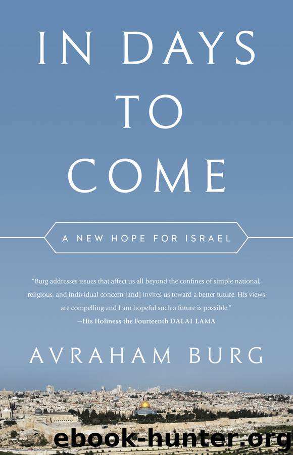 In Days to Come by Avraham Burg & Joel Greenberg