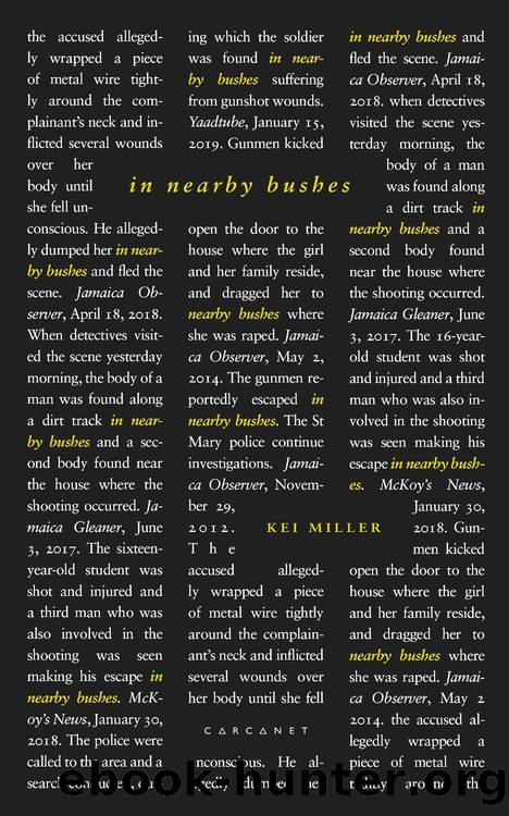 In Nearby Bushes by Kei Miller