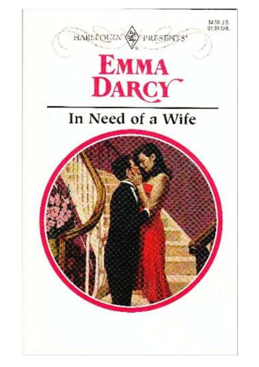 In Need of a Wife by Darcy Emma